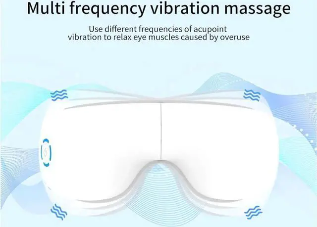 Alt view image 6 of 7 - Eye Massager with Heat, Heated Eye Mask with Bluetooth Music, Massages Eye Muscles, Eye Care Gift with 5 Massage Modes and 180° Folding Design, Gifts for Friend, Mom and Dad