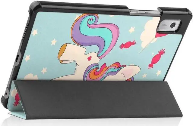 Alt view image 6 of 7 - Case for Lenovo Tab M9 2023 9 inch Model TB310XU / TB310FU Slim Stand andard Shell Protective Cover with Stylus Pen Light Blue