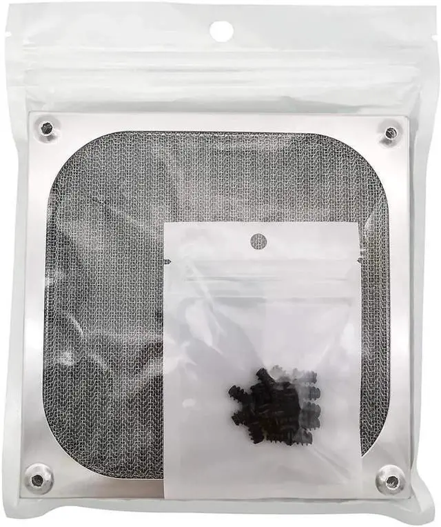 Alt view image 6 of 7 - 4 Pack 120mm Computer Fan Filter Grills with Screws Ultra Fine Aluminum Mesh