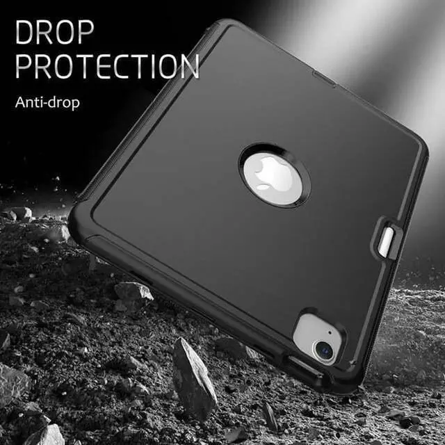 Alt view image 3 of 7 - Case for iPad Air 5th 4th Gen 10.9 inch / iPad Pro 11 Inch 2022 2021 2020 2018 Shockproof Protective Cover with Pencil Holder Folding Stand Smart Magnetic Cover Auto Sleep/Wake