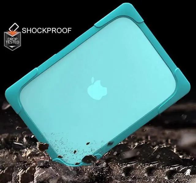 Alt view image 3 of 7 - for MacBook Pro 15 inch with Retina Dispaly Model A1398 2012-2015 Release, Keyboard Cover Heavy Duty Plastic Hard Shell Case with Fold Kickstand, Keyboard Cover Blue