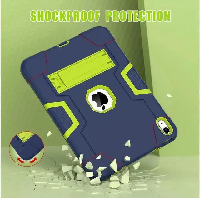 Alt view image 3 of 7 - Case For iPad (A16) 11th Generation 11 Inch 2025, iPad 10th Generation 10.9 inch 2022 Protective Cover with Stand Stylus Pen Shockproof Cover + Stylus Pen