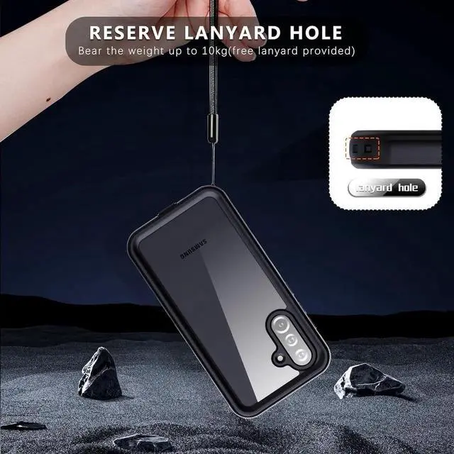 Alt view image 2 of 7 - for Samsung Galaxy A36 5G Phone Case, IP68 Waterproof Dustproof, Built-in Screen Protector, Rugged Full Body Shockproof Protective Cover for Galaxy A36 5G 6.6 Inch 2025