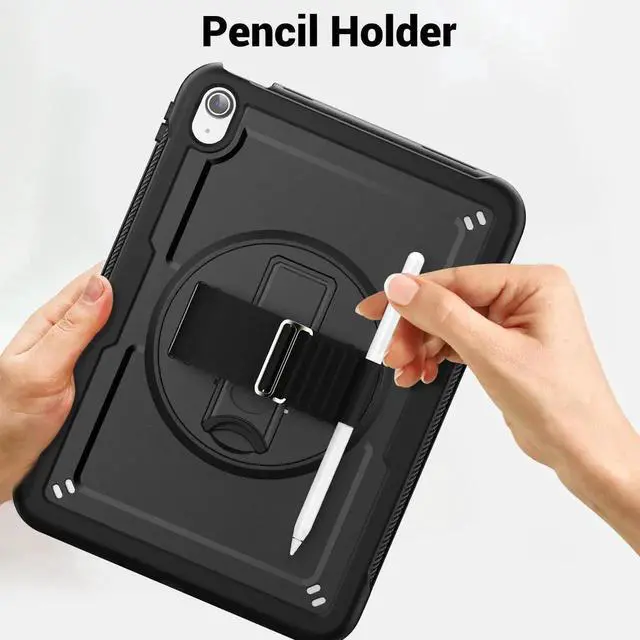 Alt view image 7 of 7 - Case for iPad (A16) 11th Generation 11 Inch 2025, iPad 10th Generation 10.9 inch 2022 with Screen Protector, Foldable Stand, Pen Holder, Heavy Duty Shockproof Rugged Protective Cover