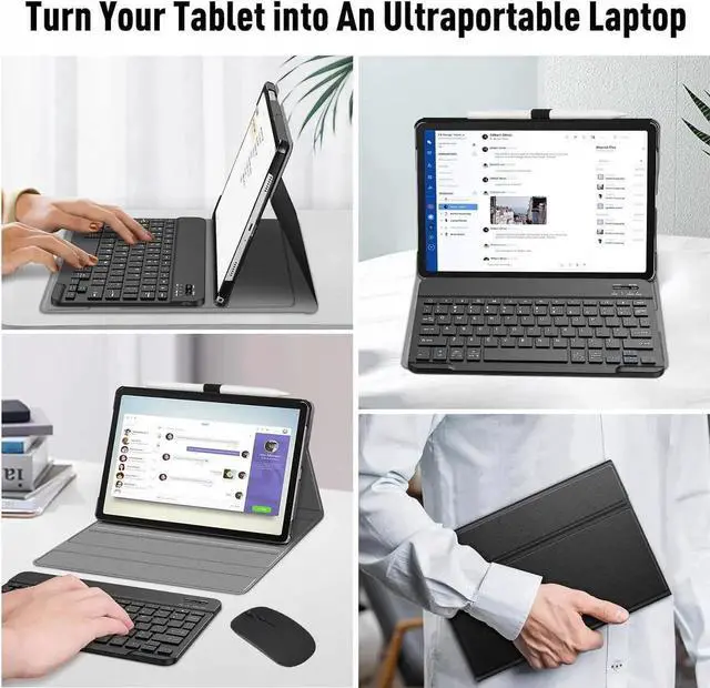 Alt view image 5 of 7 - Bluetooth Keyboard Case with Mouse for Lenovo Tab P12 12.7 inch 2023 2024 / Lenovo Tab P12 Pro (2nd Gen) 12.7 /Xiaoxin Pad Pro 12.7"