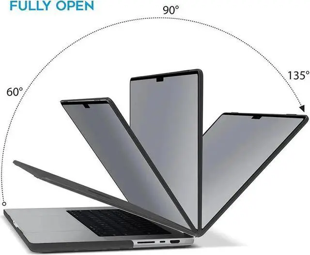 Alt view image 6 of 7 - Compatible with MacBook Pro 14 inch Case 2023 2022 2021 Release M2 A2779 A2442 M1 Pro/Max Chip with Touch ID Hard Shell Case with Keyboard Cover