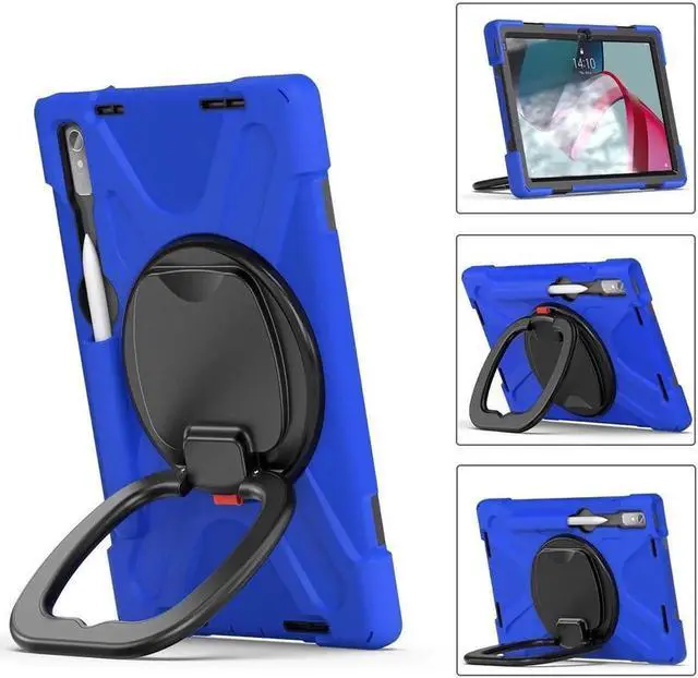 Alt view image 4 of 7 - For Lenovo Tab P11 Pro 11.2 inch 2nd Generation 2022 Case TB-132FU TB-138FC Rugged Shockproof Cover with Hand Strap Shoulder Strap