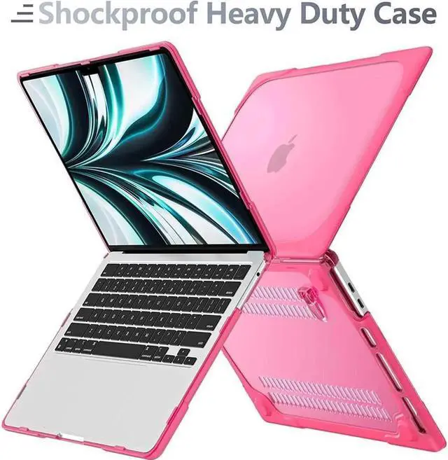 Alt view image 6 of 7 - For MacBook Pro 13 inch Case 2022 2020 Release Model A2338 M2 M1 A2289 A2251 Plastic Hard Shell Shockproof Cover with Fold Stand and & Keyboard Cover