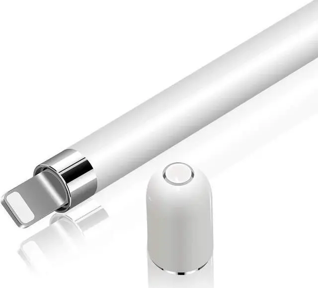 Alt view image 3 of 7 - 3 Pack iPencil Accessories for Apple Pencil 1st Generation, Stylus Pencil Tip + Magnetic Replacement Cap Top Cover + Charger Adapter for Apple Pen 1st Gen for iPad Pro 10.5" 12.9" 9.7" White