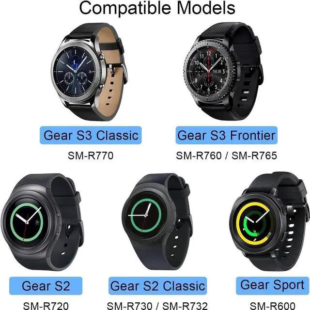 Alt view image 6 of 7 - Charger for Samsung Gear S2 S3, Charger Cradle Dock Stand Holder USB Charging Cable for Gear S2 S3 Classic Smart Watch, Replacement Watch Charger