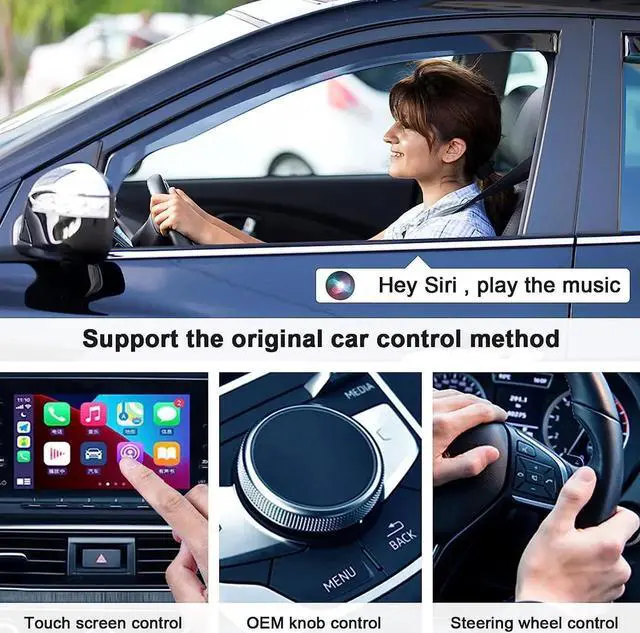 Alt view image 6 of 7 - Wireless CarPlay Adapter for iPhone, Upgrade Apple CarPlay Dongle for Car's Original Wired CarPlay, Convert Factory Wired to Wireless CarPlay, for Cars from 2015 & iPhone iOS 10+ Black