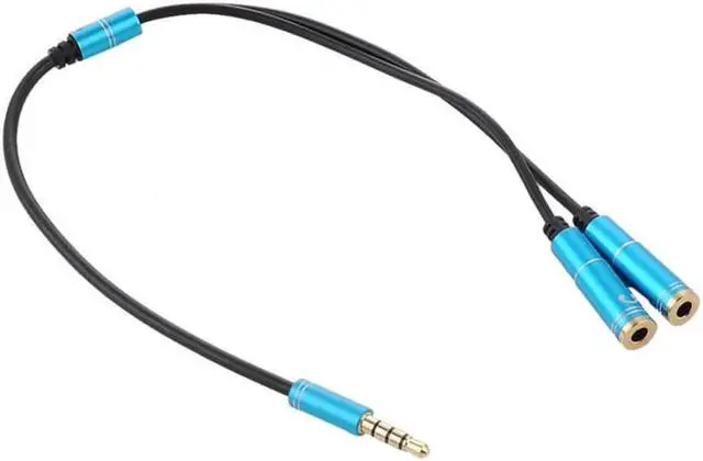 Alt view image 4 of 6 - 1Pcs 3.5mm Jack Video Audio Cable Headphone+Mic Audio Splitter Male to Female Aux Extension Adapter Cable Cord for Computer PC 17 cm