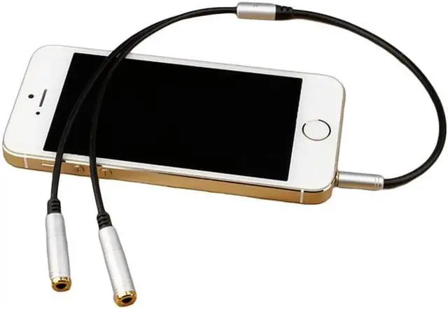 Alt view image 6 of 6 - 1Pcs 3.5mm Jack Video Audio Cable Headphone+Mic Audio Splitter Male to Female Aux Extension Adapter Cable Cord for Computer PC 17 cm
