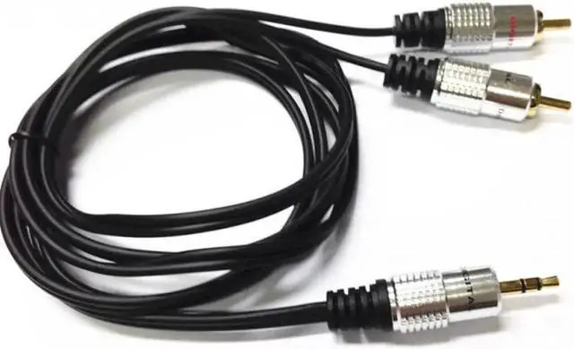 Alt view image 4 of 6 - 1Pcs Jack 3.5 mm to 2 RCA Audio Cable AUX Splitter 3.5mm Stereo Male to Male 2 RCA Adapter Speaker Cable 1.5M