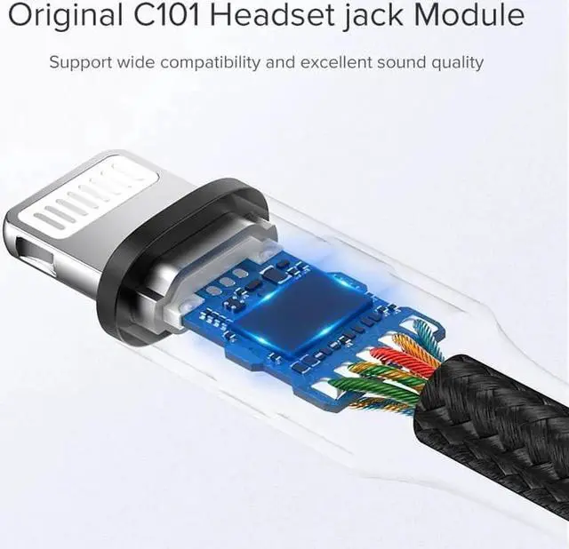 Alt view image 4 of 6 - 1Pcs Ugreen MFi Lightning to 3.5mm Jack AUX Cable for iPhone 7 8 plus XR Xs MAX 3.5mm Lightning 3.5 Headphones Audio Adapter Splitter