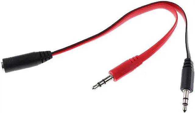Alt view image 7 of 7 - 1Pcs 3.5mm Port Splitter Mic And Audio Male to Female Headset Adapter for PS4 Xbox PC Combo Audio Mic Adaptor Cable Dual 3.5mm Jack