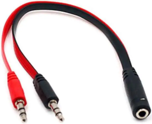 Alt view image 2 of 7 - 1Pcs 3.5mm Port Splitter Mic And Audio Male to Female Headset Adapter for PS4 Xbox PC Combo Audio Mic Adaptor Cable Dual 3.5mm Jack