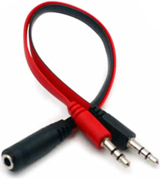 Alt view image 6 of 7 - 1Pcs 3.5mm Port Splitter Mic And Audio Male to Female Headset Adapter for PS4 Xbox PC Combo Audio Mic Adaptor Cable Dual 3.5mm Jack