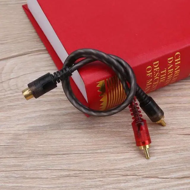 Alt view image 6 of 6 - 1Pcs Car Audio 1 RCA Female to 2 RCA Male Y Splitter Cable Converter Cord Adapter Cable For Car Audio System MP3 For Phone