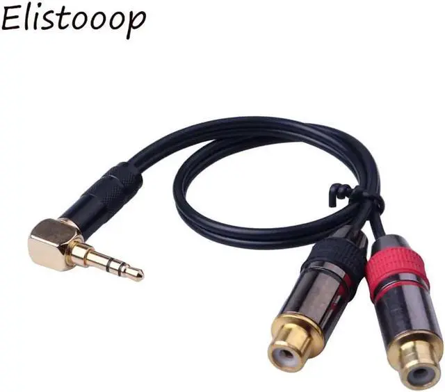 Alt view image 4 of 4 - 1Pcs 3.5mm Audio to RCA Extension Cable 1/8inch TRS Stereo Male to 2 RCA Female Stereo Audio Extension Splitter Adapter Cable Wire