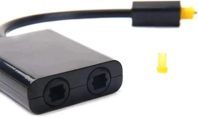 Alt view image 3 of 6 - 1Pcs ABKT 1 in 2 Out Digital Fiber Audio Optical Splitter Cable ,Fiber optic adapter,Fiber converter, Audio Adapter Cable(0.2M)