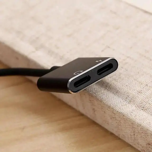 Alt view image 2 of 6 - 1Pcs Audio Cable Charger 2 in 1 Data Cable For Iphone 7 8 Plus X For Lighting To Dual Lighting Earphone Cable Splitter for Ipads