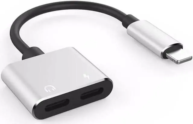 Alt view image 6 of 6 - 1Pcs Audio Cable Charger 2 in 1 Data Cable For Iphone 7 8 Plus X For Lighting To Dual Lighting Earphone Cable Splitter for Ipads