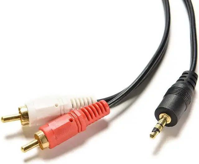 Alt view image 6 of 6 - 1Pcs 1.5m 5 ft Y 3.5mm Audio Jack Plug 1 Male to Male Dual 2 RCA Jack Adapter Cable Stereo PC Audio Splitter