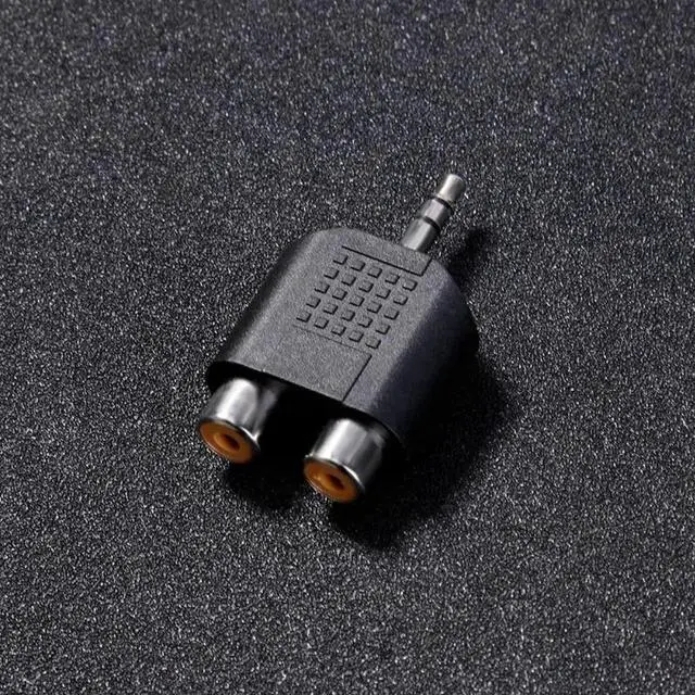 Alt view image 2 of 5 - 2Pcs 3.5mm Male to 2 RCA Female 3.5mm Jack 1/8" TRS Y Splitter 2RCA Stereo Adapter Converter Audio Cable Connector