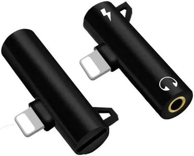Main image of 1Pcs 2 in 1 Audio Headphone Charging Dual Adapter Splitter For iPhone XR XS X 7 8 Plus For 3.5mm Jack to Earphone AUX Cable Connector