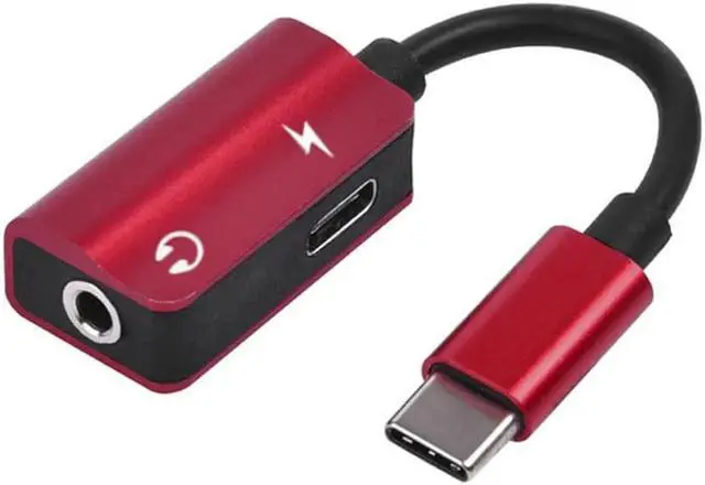 Main image of 1Pcs 2 In 1 Type C Audio Cable Adapter USB C to 3.5mm jack AUX Audio Splitter Converter Earphone Adapter for Samsung S9 Huawei Mate20
