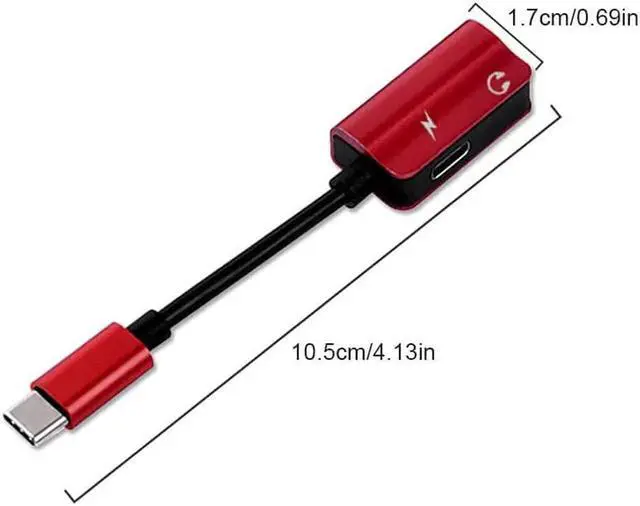 Alt view image 4 of 6 - 1Pcs 2 In 1 Type C Audio Cable Adapter USB C to 3.5mm jack AUX Audio Splitter Converter Earphone Adapter for Samsung S9 Huawei Mate20