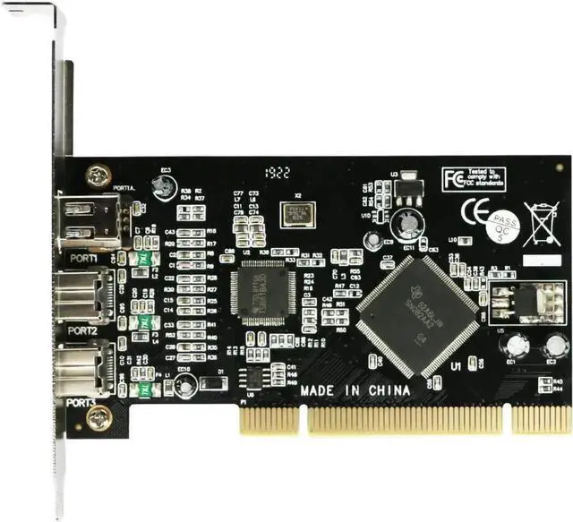 Alt view image 2 of 5 - PCI Combo Add on Cards 2X IEEE 1394B 9 Pin & 1x 1394A 6 Pin 1394 Extension Adapter PCI Controller Card for Firewire Destop PC