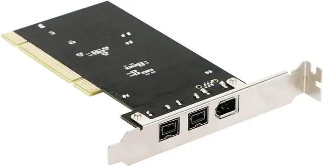 Alt view image 5 of 5 - PCI Combo Add on Cards 2X IEEE 1394B 9 Pin & 1x 1394A 6 Pin 1394 Extension Adapter PCI Controller Card for Firewire Destop PC