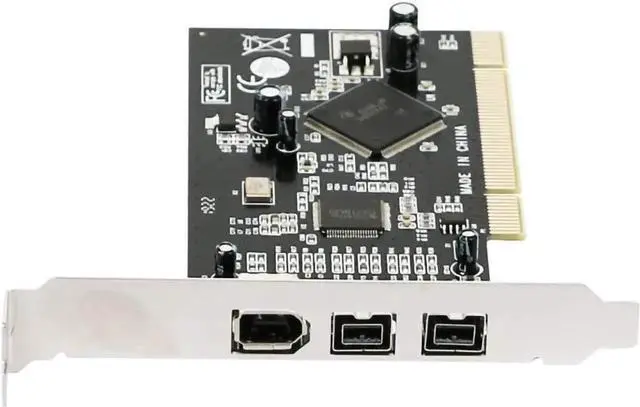 Alt view image 4 of 5 - PCI Combo Add on Cards 2X IEEE 1394B 9 Pin & 1x 1394A 6 Pin 1394 Extension Adapter PCI Controller Card for Firewire Destop PC