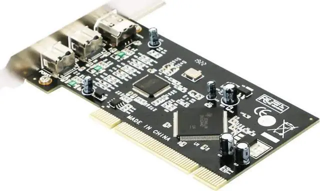 Alt view image 3 of 5 - PCI Combo Add on Cards 2X IEEE 1394B 9 Pin & 1x 1394A 6 Pin 1394 Extension Adapter PCI Controller Card for Firewire Destop PC
