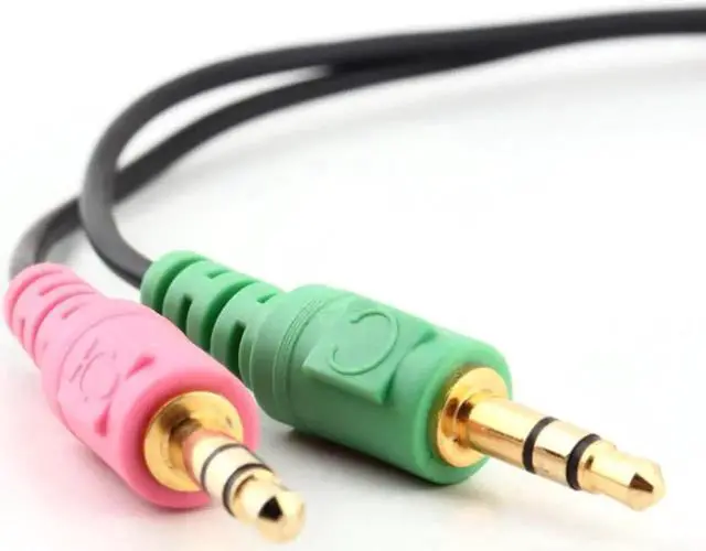 Alt view image 5 of 5 - 1Pcs 3.5mm 2 in 1 Female To Dual Male Earphone Headset PC Adapter Audio Cable
