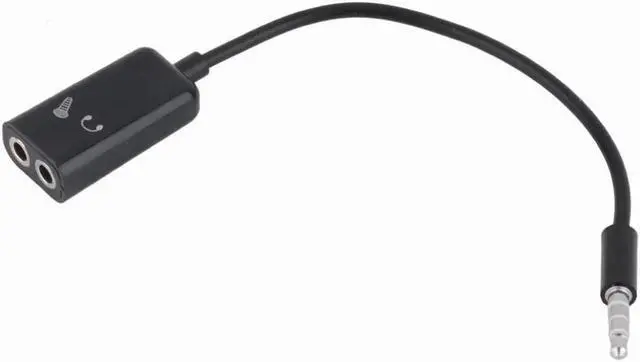 Main image of 1Pcs 3.5mm Headphone Microphone Stereo Audio Splitter Adapter Cable