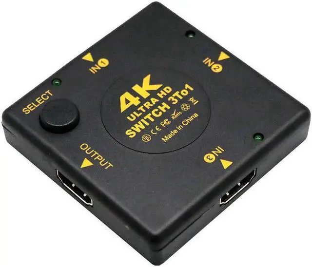 Alt view image 4 of 6 - 1Pcs 4K HDMI Switch Box Selector 3 In 1 Out kvm Audio Extractor Hub Splitter Switcher