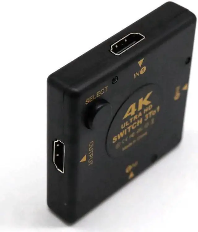 Alt view image 5 of 6 - 1Pcs 4K HDMI Switch Box Selector 3 In 1 Out kvm Audio Extractor Hub Splitter Switcher