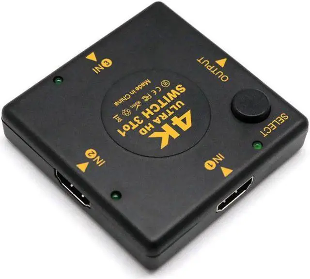 Alt view image 2 of 6 - 1Pcs 4K HDMI Switch Box Selector 3 In 1 Out kvm Audio Extractor Hub Splitter Switcher