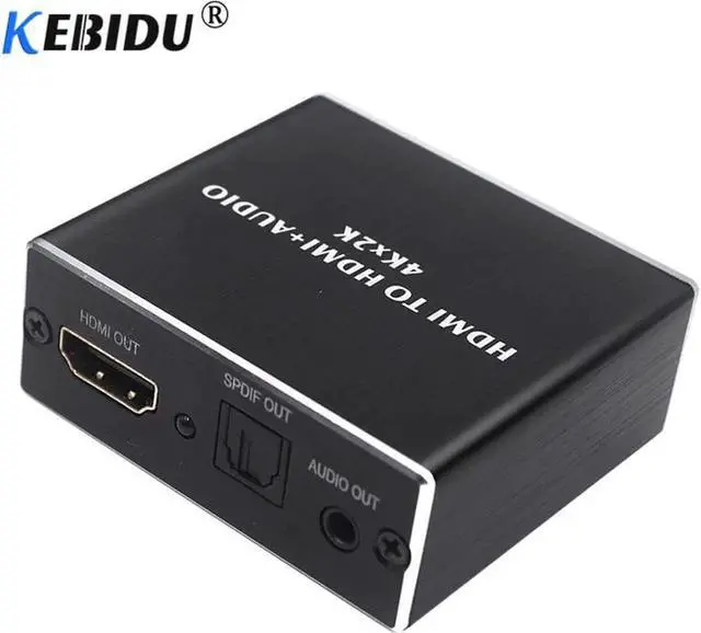 Alt view image 5 of 6 - 1Pcs HDMI Audio Extractor HDMI to HDMI with Optical TOSLINK SPDIF + 3.5mm Stereo Extractor Converter Audio Splitter Adapter