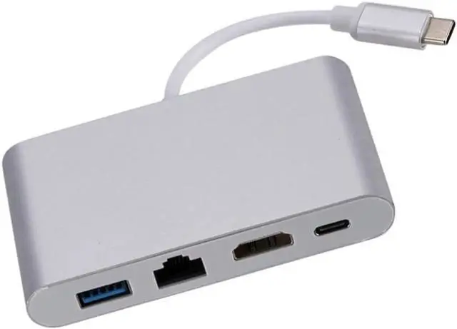 Alt view image 4 of 6 - 1Pcs USB Type C to HDMI USB C USB 3.0 4K AV Audio Video Cable Converter HUB Adapter Splitter OTG Charger