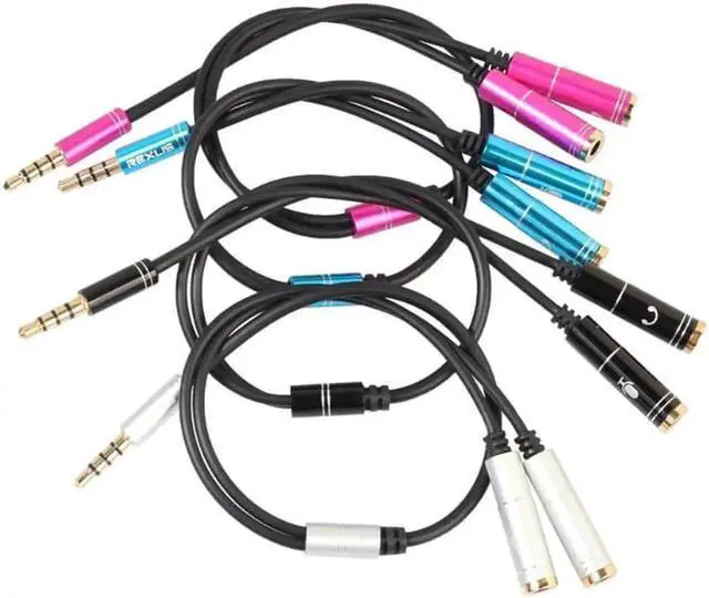 Alt view image 3 of 6 - 1Pcs 3.5mm Male to Headphone+Mic Audio Splitter Cable for Phone PC Tablet Splitter Cable Adapter Stereo Audio Mic Extension Cable New