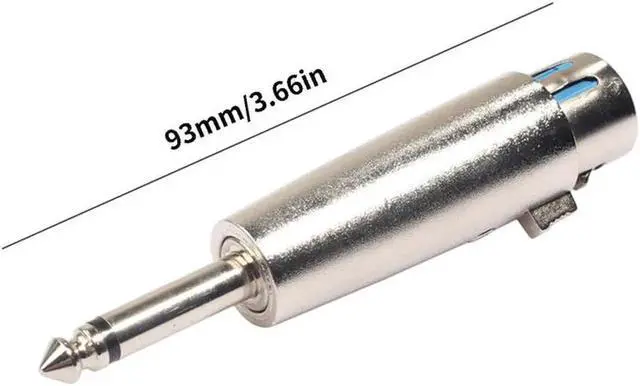 Alt view image 4 of 6 - 1Pcs 6.5mm audio cable Male To 3 pin Xlr Female Mono Audio Adapter 6.35 Microphone Adapter To Rca audio splitter extension cable