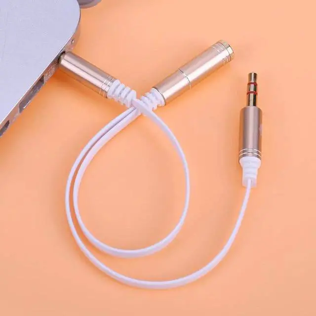 Alt view image 6 of 6 - 1Pcs 3.5mm Audio Splitter Adapter Cable for Computer Jack 3.5mm 1 Male to 2Female Mic Y Splitter Cable Headset Splitter Adapter Cable