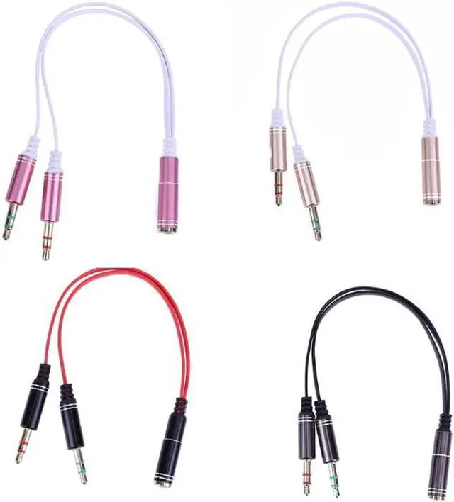 Main image of 1Pcs 3.5mm Audio Splitter Adapter Cable for Computer Jack 3.5mm 1 Male to 2Female Mic Y Splitter Cable Headset Splitter Adapter Cable