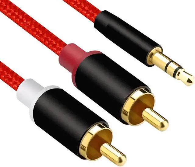 Alt view image 2 of 5 - 1Pcs RCA Audio Cable 3.5mm Stereo Jack to 2 RCA Audio Splitter Y Cable AUX Splitter Adapter for Phone DVD VCD Amplifier DTS Speaker