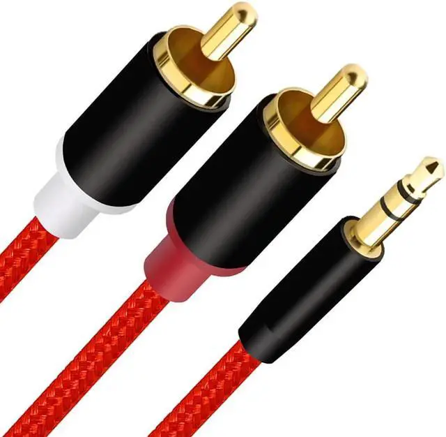 Alt view image 3 of 5 - 1Pcs RCA Audio Cable 3.5mm Stereo Jack to 2 RCA Audio Splitter Y Cable AUX Splitter Adapter for Phone DVD VCD Amplifier DTS Speaker