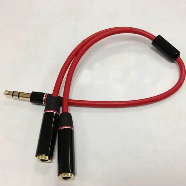 Alt view image 5 of 6 - 1Pcs Audio Cable Jack 3.5mm Stereo Headphone Audio Male To 2Female Y Splitter Unique Cable Adapter for iphone Laptop